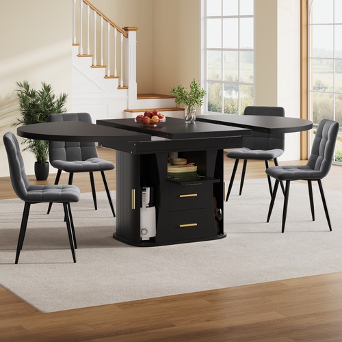 Extendable round dining - extendable,