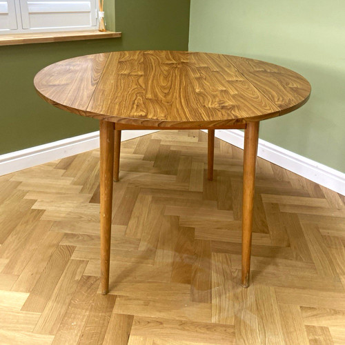 Rustic round drop leaf - round, drop-leaf