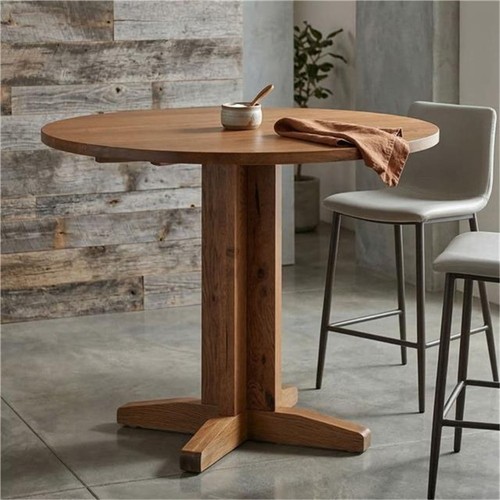 Rustic round drop leaf dining - drop,