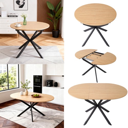 Round extending dining table - dining,