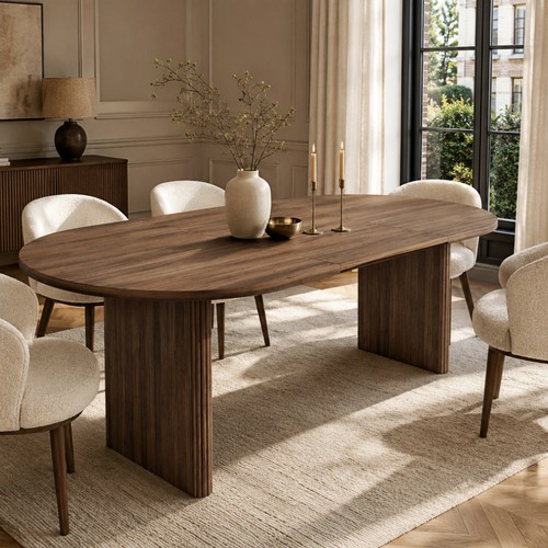 Extendable dining table dining