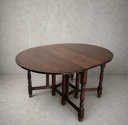 Vintage oak drop leaf dining - oak,