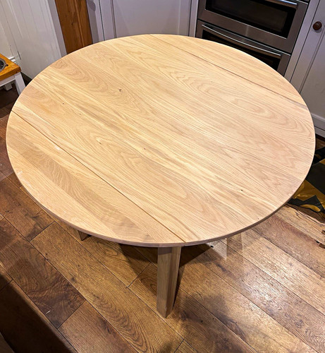 Round extendable wooden dining - round,