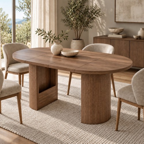 Extendable dining table - dining,