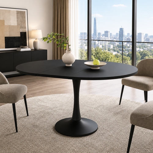 Extendable round dining - round,