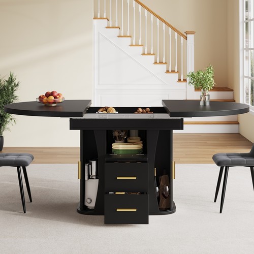 Extendable round dining - extendable,