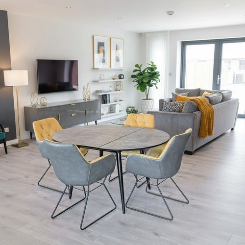 Thornton grey extending dining - extending,