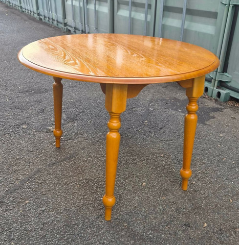 Solid wood drop leaf round - solid,