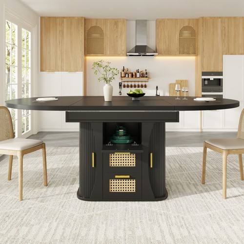 Round extendable dining - round,