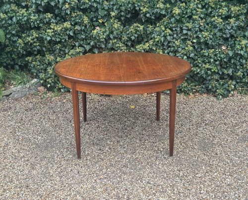 Vintage plan circular - g, teak