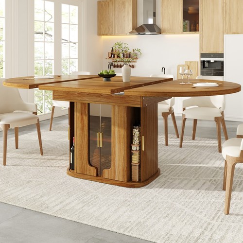 Extendable dining table - table, round